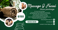 Massage and facial glow package