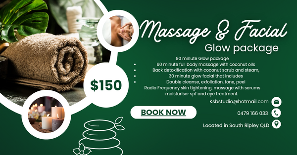 Massage and facial glow package